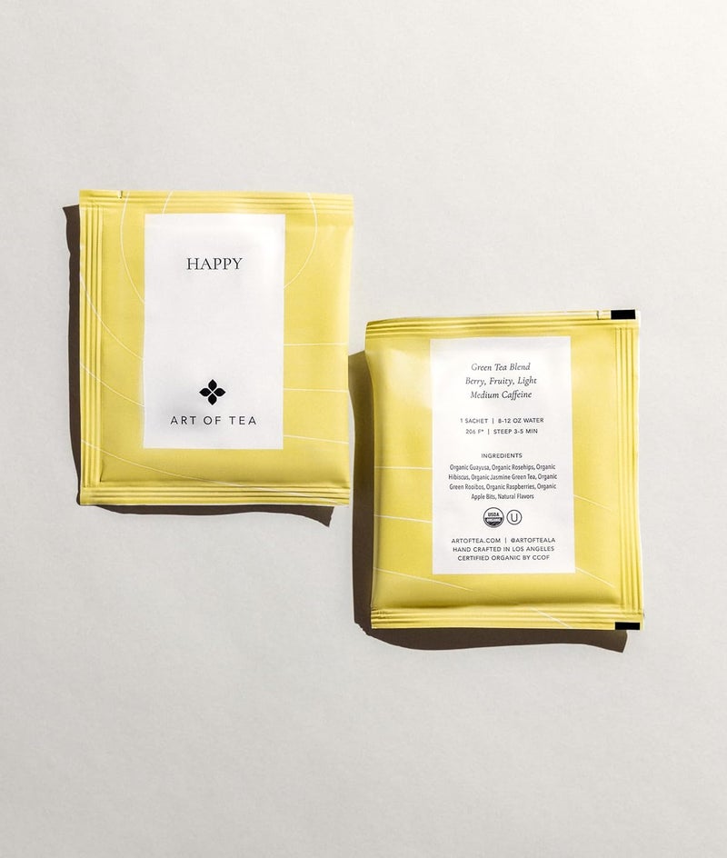 Art of Tea Organic Happy Tea - 50 Pyramid Sachets - Image 3